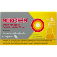 Nurofen Zetpil voor Kinderen 60 mg 10 stuks