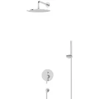 Maxaro Radius Regendouche Inbouw | Chroom 30 cm Regendouche Eéngreeps