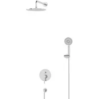 Maxaro Radius Regendouche Inbouw | Chroom 25 cm Regendouche Eéngreeps
