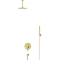 Maxaro Radius Regendouche Inbouw | Lichtgoud 20 cm Regendouche Eéngreeps