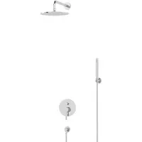Maxaro Radius Regendouche Inbouw | Chroom 25 cm Regendouche Eéngreeps