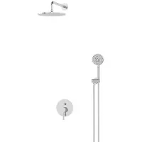 Maxaro Radius Regendouche Inbouw | Chroom 25 cm Regendouche Eéngreeps
