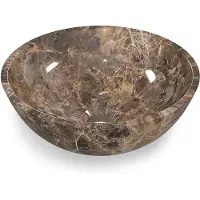 Maxaro Waskom Dark Emperador Natuursteen 30x12cm | Waskom | Waskom Badkamer | Waskom voor Badkamer | Waskommen