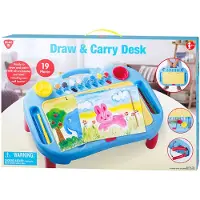 Playgo Play creatieve draagbare tekentafelset voor kinderen 19-delig multi kleuren.