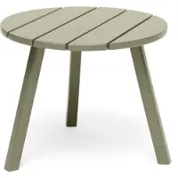 Hillerstorp Tennessee Bijzettafel Ø50x41 Cm Antiekgroen - Bijzettafels en kleine tafels Teak Antique Green - 1021803012