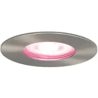 Hofronic Smart WiFi dimbare RGBWW LED inbouwspot Bari RVS GU10 5,5 Watt IP65 spuitwaterdicht