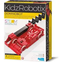 4M Wetenschap En Spel - Dombinobot - Inclusief Dominostenen - Bouwpakket - Kidzrobotix - 8 Jaar