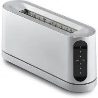 Jacob Jensen Long Slot Toaster Zilver - Broodroosters Roestvrijstaal Silver - 33987