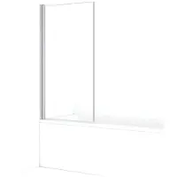 Maxaro Diamond Badwand 80cm Chroom Helder Glas | Badwand | Badwand Glas | Badscherm | Glazen Badwand