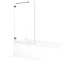 Maxaro Diamond Badwand | 90 cm Zwart metaal Helder glas | Badwand | Badwand Glas | Badscherm | Glazen Badwand
