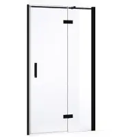 Maxaro Diamond Douchedeur | 100 cm Mat zwart Helder glas Draaideur | Douchedeur glas | Glazen Douchedeur | Nisdeur Douche