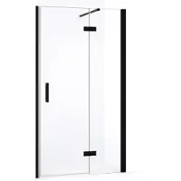 Maxaro Diamond Douchedeur | 100 cm Mat zwart Helder glas Draaideur | Douchedeur glas | Glazen Douchedeur | Nisdeur Douche
