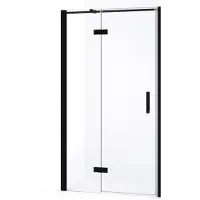 Maxaro Diamond Douchedeur | 100 cm Mat zwart Helder glas Draaideur | Douchedeur | Douchedeur Draaibaar | Douchedeur op maat