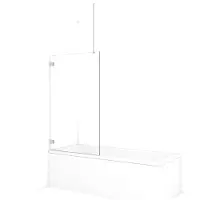 Maxaro Diamond Badwand 85cm Chroom Helder Glas | Badwand | Badwand Glas | Badscherm | Glazen Badwand