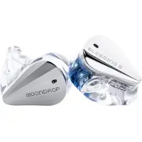 MoonDrop Blessing 3 - In-Ear Monitors - IEM - 2DD+4BA Hybride Drivers - Audiofiele Oordoppen - Verwisselbare Kabel - Universele Pasvorm - Zilver
