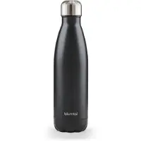 Blumtal Thermosfles - Met dubbele wand - Thermosbeker Koffie, Thee en Koele dranken - Travel Mug - 500ml - Black Metallic