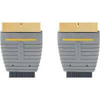 Bandridge 21pin platte scartkabel met vergulde contacten - 5 meter