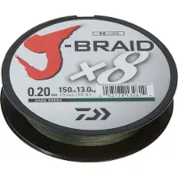 Daiwa J-braid 8 Braided Line 300 M Groen 0.160 mm