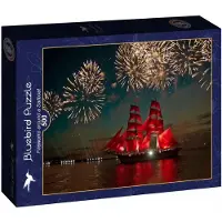 Bluebird Puzzle legpuzzel Fireworks around a Sailboat - 500 stukjes.