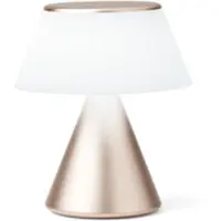 Lexon Luma L, Zlato, ABS (acrylonitril-butadieen-styreen), Aluminium, Glas, Slaapkamer, Kinderkamer, Hal, Bureau, Kantoor, IPX4, 1 lamp, LED