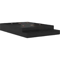 vidaXL Opbergbedframe met lade Zwart Eiken 140 cm Bewerkt hout