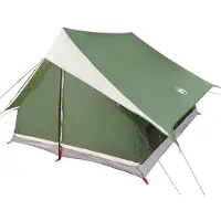 vidaXL Familietent met dak Groen en Wit 315 x 286 x 200 cm
