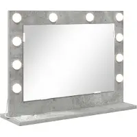 vidaXL Make-up Spiegel Beton Grijs 60 x 45 x 18 cm Rechthoekig