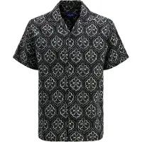 Jack & Jones Overhemd 'JORHydra Noto' zwart / wit