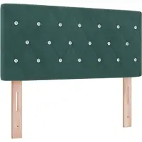 vidaXL Hoofdbord Donkergroen 90 cm Fluweel