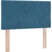 vidaXL Hoofdbord Donkerblauw 80 cm Fluweel