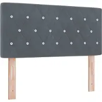 vidaXL Hoofdbord Donkergrijs 100 cm Fluweel