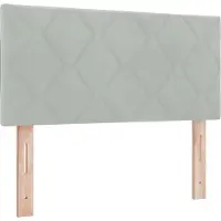 vidaXL Hoofdbord Lichtgrijs 100 cm Fluweel