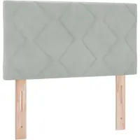 vidaXL Hoofdbord Lichtgrijs 80 cm Fluweel