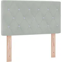 vidaXL Hoofdbord Lichtgrijs 80 cm Fluweel