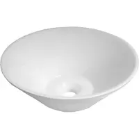 Saniclass Kono opbouwwastafel 42x15cm keramiek wit