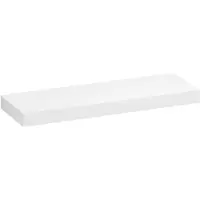 Brauer Creek Topblad Vrijhangend 139,4x50cm - MDF - Mat Wit - Badkamermeubels, Wastafelbladen - 8720359388742