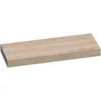 Brauer Creek Topblad Vrijhangend 119,6x50cm - Massief Eiken - Lamellen Eiken Wit - Badkamermeubels, Wastafelbladen - 8720359347695