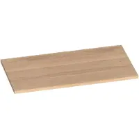 Brauer Ocean Slim Topblad 80,6x46cm - Massief Eiken - Lamellen Eiken Naturel - Badkamermeubels, Wastafelbladen - 8720359347541