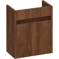 Brauer Adore Fonteinonderkast 39,5x21,6cm MFC - Linksdraaiend - Forest Cacao - 8720359371058 - Wastafels, Fonteinen, Fonteinonderkasten