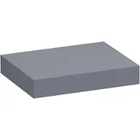 Brauer Creek Topblad Vrijhangend 59,6x50cm - MDF - Mat Grijs - Badkamermeubels, Wastafelbladen - 8720359388889