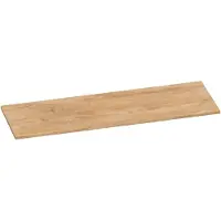 Brauer Ocean Slim Topblad 139,4x46cm - MFC - Forest Tan - Badkamermeubels, Wastafelbladen - 8720359349286