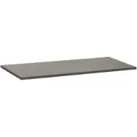 Brauer Vulcanic Topblad 99,6x46cm - Natuursteen - Antraciet - Badkamermeubels, Wastafelbladen - 8720359346506