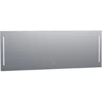 Brauer Pyrite Spiegel 200x70cm - LED Verlichting Links/rechts - Glas - Rechthoekig - Spiegels, Badkamerspiegels - 8720359338297
