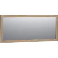 Saniclass Natural Wood spiegel 160x70x1.8cm rechthoek vingerlas zonder verlichting Grey Oak