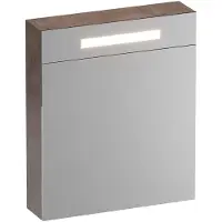 Brauer Promise Deluxe Spiegelkast 59x70cm MFC 1 Deur Met Directe LED Verlichting Boven - Rechtsdraaiend - Erosion - Spiegels, Spiegelkasten - 8720359387363