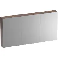 Brauer Impress Deluxe Spiegelkast 139x70cm MFC 3 Deuren Met Indirecte LED Verlichting Binnen/onder - Erosion - Spiegels, Spiegelkasten - 8720359387462