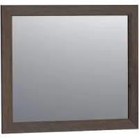 Brauer Citrine Spiegel 80x70cm - Frame Massief Eiken - Lamellen Eiken Zwart - Rechthoekig - Spiegels, Badkamerspiegels - 8720359338938