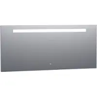 Brauer Garnet Spiegel 160x70cm - LED Verlichting Boven - Glas - Rechthoekig - Spiegels, Badkamerspiegels - 8720359338525