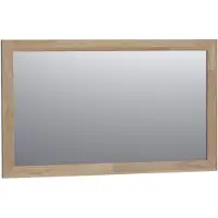 Saniclass Natural Wood spiegel 120x70x1.8cm rechthoek vingerlas zonder verlichting Grey Oak