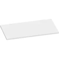 Brauer Ocean Slim Topblad 80,6x46cm - MDF - Mat Wit - Badkamermeubels, Wastafelbladen - 8720359348647